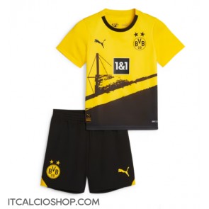 Borussia Dortmund Prima Maglia Bambino 2023-24 Manica Corta (+ Pantaloni corti)